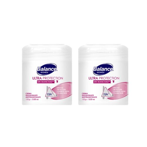 DESODORANTE CREMA BALANCE WOMEN 100GX2PE