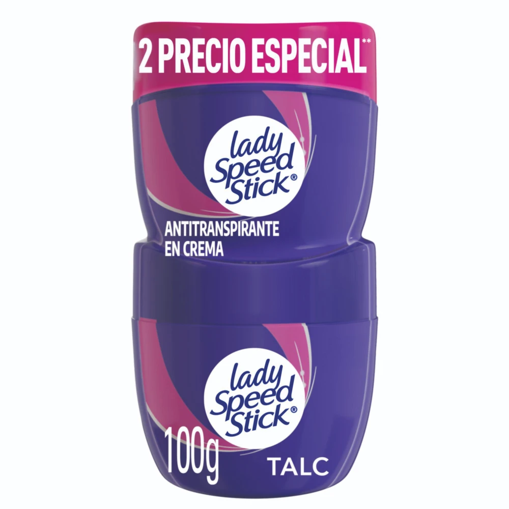 DESODORANTE CREMA LADY SPEED STICK DOUBLE DEFENSE 100GX2U